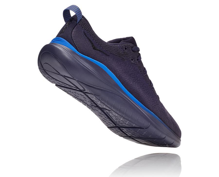 Hoka One One Running Shoes Mens Navy - Hupana Flow - 69071CEGI